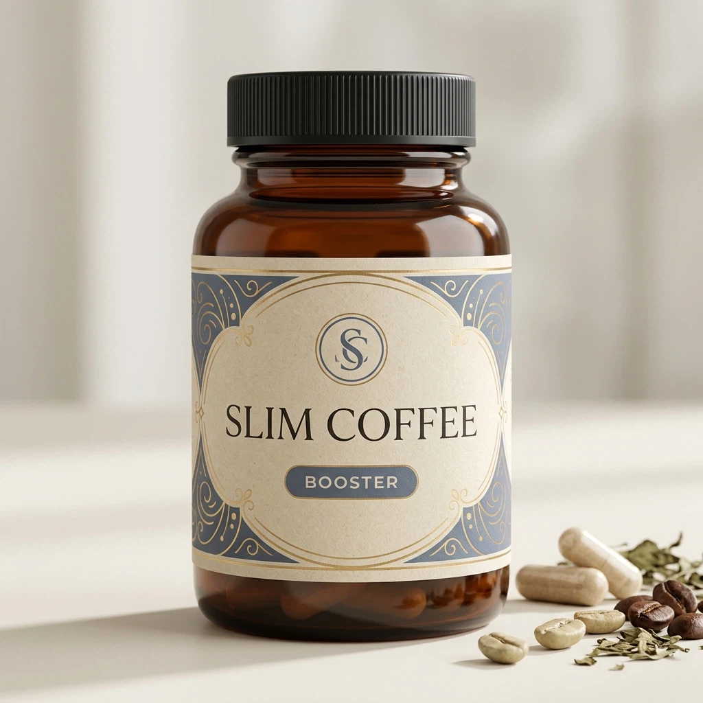 Slim Coffee Booster retail box - plant-based metabolism support food supplement